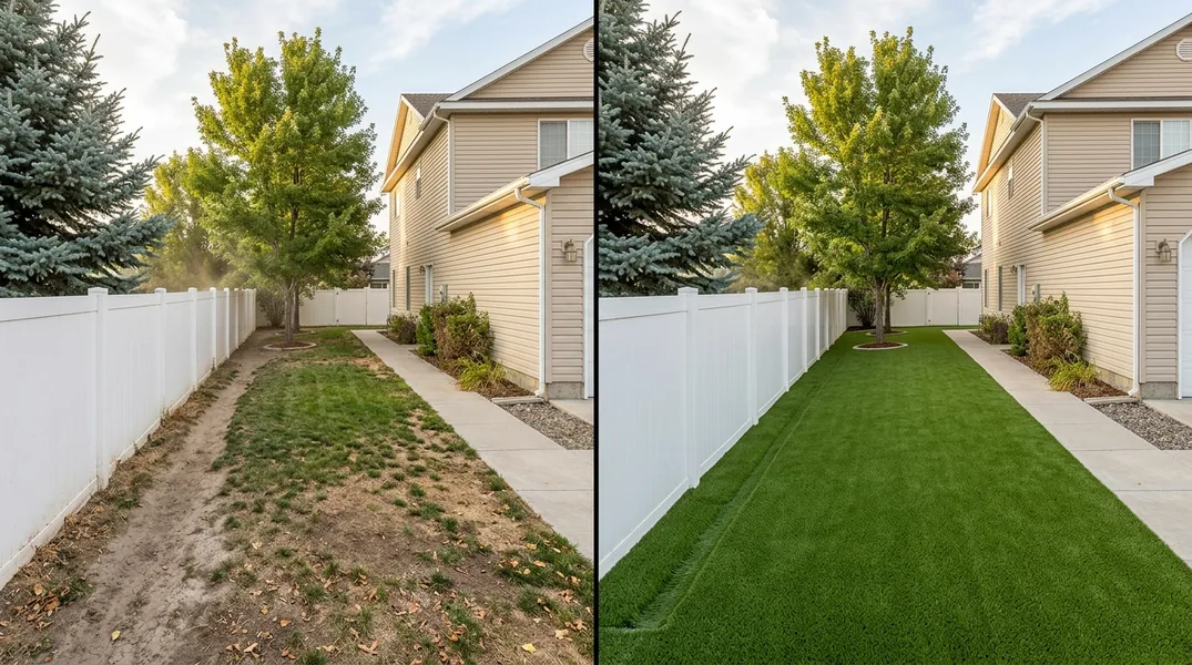 Result artificial grass installation in Idaho Falls - Idaho Falls Artificial Grass Installation