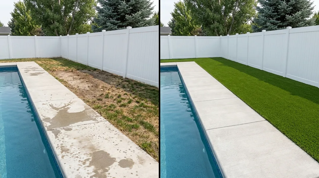 Result artificial grass installation in Idaho Falls - Idaho Falls Artificial Grass Installation
