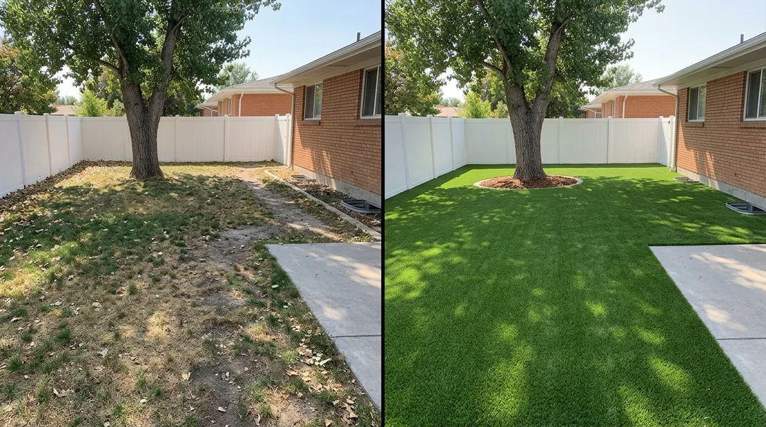 Result artificial grass installation in Idaho Falls - Idaho Falls Artificial Grass Installation
